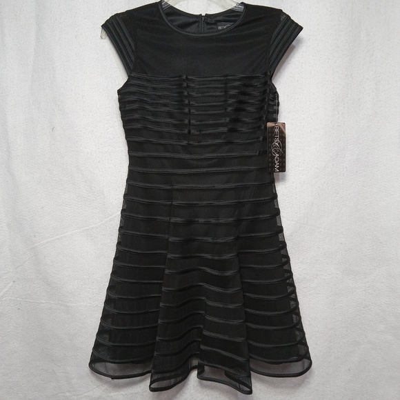 Betsy & Adam Women's Sheer Lined Dress Size 10 - Picture 1 of 7